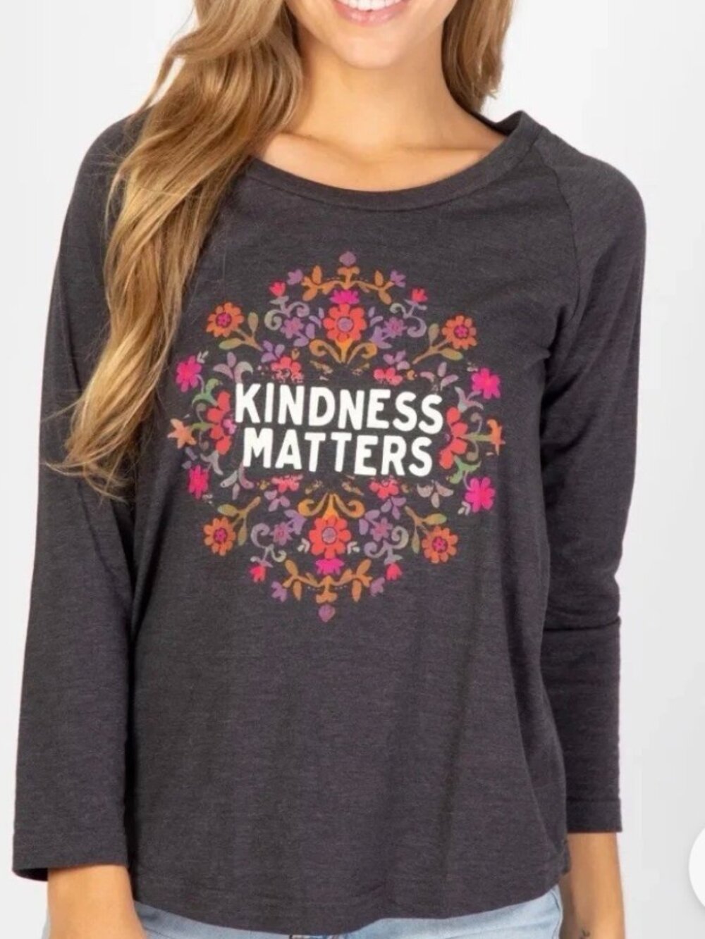 Natural Life Kindness Matters Long-Sleeve Tee